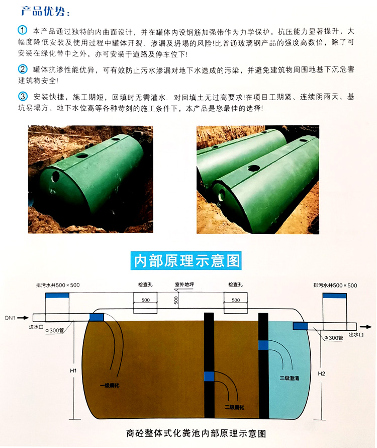南木林玻璃钢化粪池
